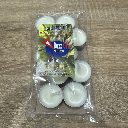 BuzzOFF Candle (Tea Light 10 Pack 145g)